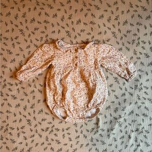 Floral Long Sleeve Bubble Romper